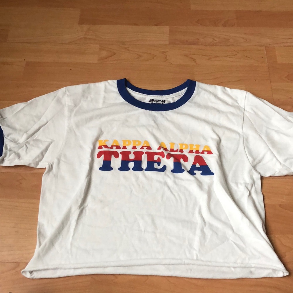 Kappa Alpha Theta Groovy Ringer Tee